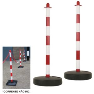 Pack 2x Postes em Pl?stico p/ Correntes de Seguran?a - VELLEMAN