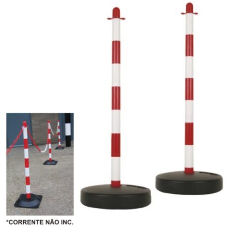 Pack 2x Postes em Pl?stico p/ Correntes de Seguran?a - VELLEMAN