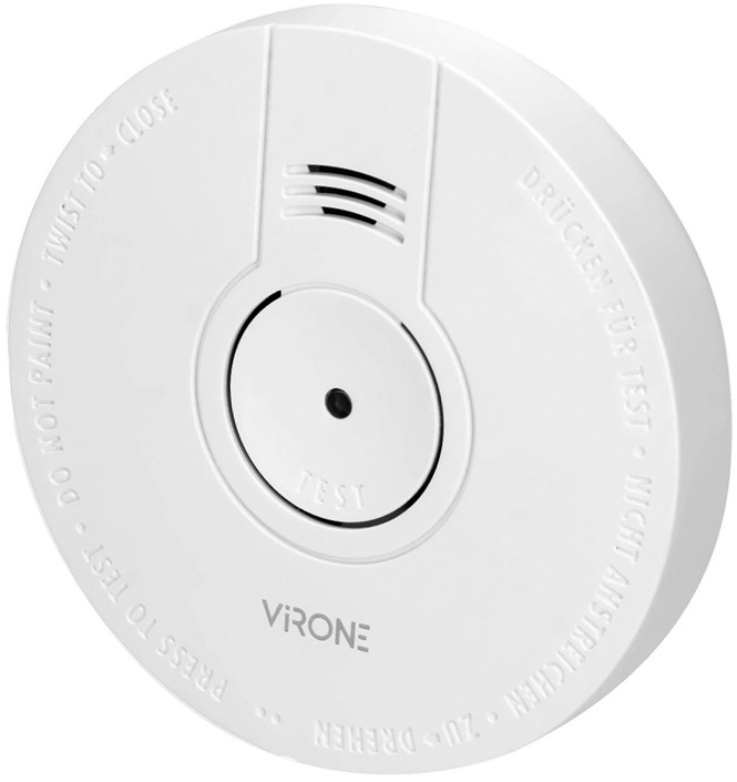 Detector de Fumo c/ Alarme (Bateria 9V) - VIRONE