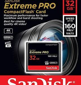 Cart?o de Mem?ria Extreme Pro CF 32GB - SANDISK