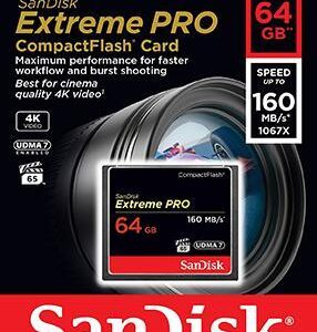 Cart?o de Mem?ria Extreme Pro CF 64GB - SANDISK