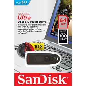 Pen Drive USB3.0 Ultra 64GB (Preto) - SANDISK