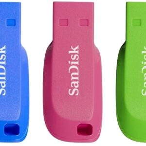 Pack 3x Pen Drive Cruzer Blade 16GB USB 2.0 - SANDISK