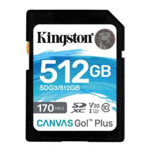 Cart?o de Mem?ria SDXC 512GB (Classe 10) - KINGSTON