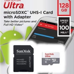 Cartão de Memória Ultra Micro SDXC 128GB + Adaptador - SANDISK