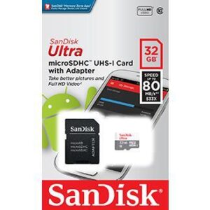 Cart?o de Mem?ria Ultra Micro SDHC 32GB + Adaptador - SANDISK