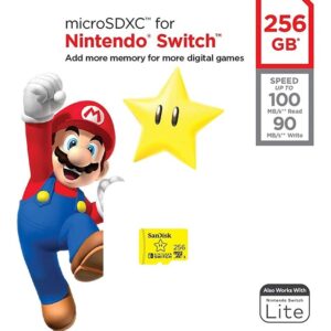 Cart?o de Mem?ria 256GB MicroSDXC p/ Nintendo Switch - SANDISK