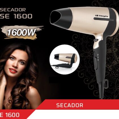 Secador de Cabelo Dobrável 1600W - ORBEGOZO