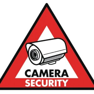 Pack 5x Sinaléticas PVC p/ Aviso Sistema Vigilância (123 x 148mm) - NEDIS