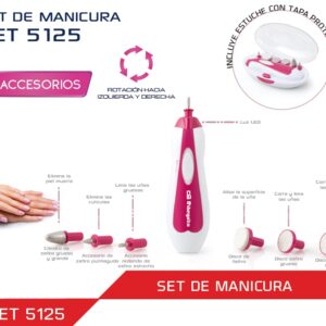 Pack Manicure e Pedicure (6 Acess?rios) c/ Bolsa Transporte - ORBEGOZO