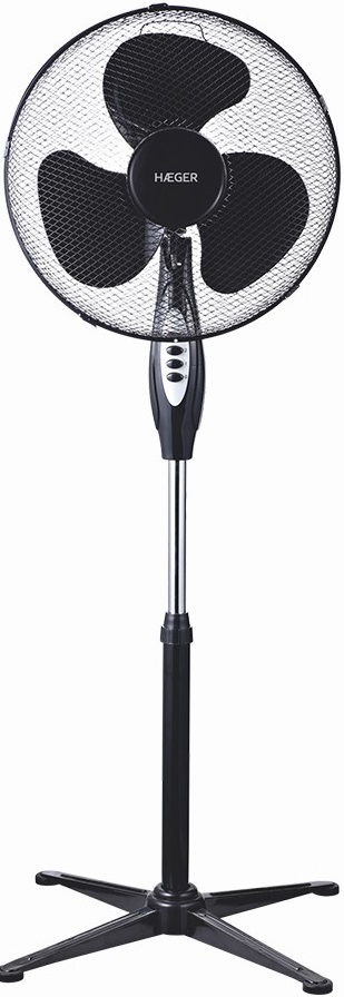Ventoinha de Pé 40cm 45W (Preto) - HAEGER