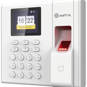 Controlo de Presença c/ Impressão Digital, Cartão EM e Teclado - SAFIRE