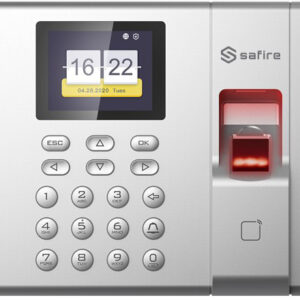 Leitor Biom?trico Aut?nomo de Controlo de Acessos c/ Impress?o Digital, Cart?o MF e Passw. - SAFIRE