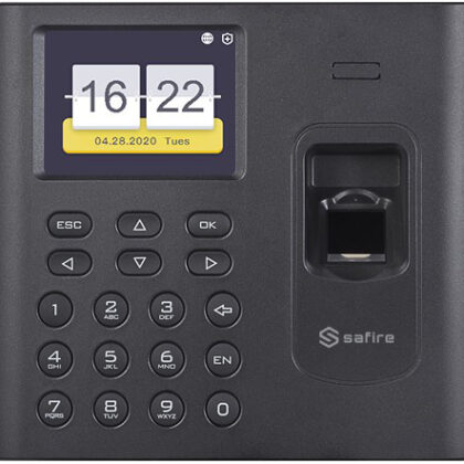 Leitor Biométrico Autónomo de Presença c/ Impressão Digital, Cartão EM e Password - SAFIRE