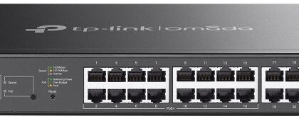 Switch de Rede Omada L2/L2+ 24 Portas RJ45 + 4 Portas SFP SG2428LP (Cinzento) - TP-LINK