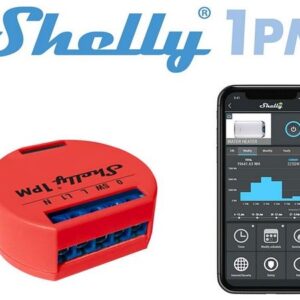 M?dulo Interruptor p/ Automa??o Wi-Fi c/ Medidor de Consumo 110...220V 16A - Shelly 1PM