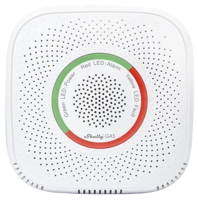 Sensor de Gás GPL Inteligente Wi-Fi c/ Alarme Sonoro e Luminoso - Shelly GAS LPG