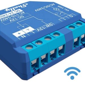 M?dulo Interruptor p/ Automa??o Wi-Fi/Bluetooth 110...230VAC 12VDC 24-240VDC / 16A - Shelly Plus 1
