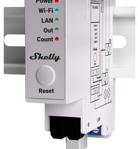 Módulo Medidor de Consumo Monofásico Wi-Fi + 2 TI´s de 50A (2 Canais) - Shelly Pro EM-50