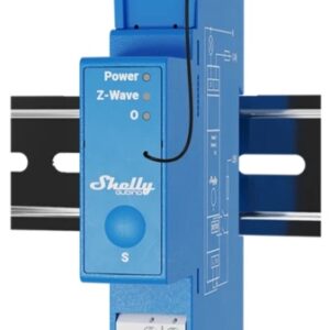 M?dulo p/ Calha DIN c/ 1 Rel?s p/ Automa??o Z-Wave - Shelly Qubino Wave Pro 1