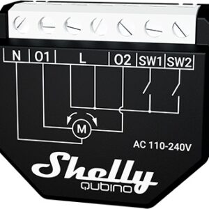 Módulo Interruptor p/ Autom. Z-Waveâ?¢ c/ Med. Cons. e Contr. Estores 10A - Shelly Qubino Wave Shutter