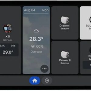 Painel T?til X2i 6.95 p/ Parede c/ Sensor Wi-Fi + Rel? (Cinzento) - SHELLY