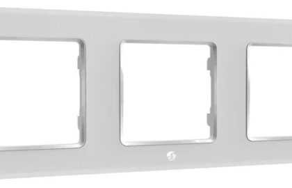 Espelho Triplo p/ Interruptores Shelly (Branco) - Shelly Wall Frame 3