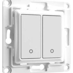 Interruptor de Parede 2 Botões p/ Módulos Shelly (Branco) - Shelly Wall Switch 2