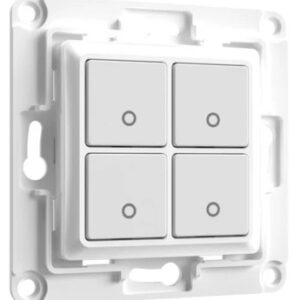 Interruptor de Parede 4 Botões p/ Módulos Shelly (Branco) - Shelly Wall Switch 4