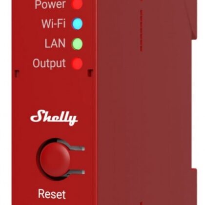Módulo p/ Calha DIN c/ 1 Relé e Med. Energia p/ Autom. Wi-Fi/BT/LAN 110/240VAC 16A - Shelly PRO 1PM