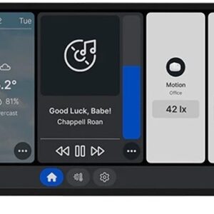 Ecrã Touch 6.95 p/ Controlo Centralizado + Sensor H&T (Preto) - Shelly Wall Display X2