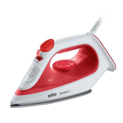 Ferro de Engomar a Vapor TextStyle 1 SI1019 1900W (Branco/Vermelho) - BRAUN