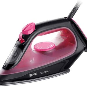 Ferro de Engomar a Vapor TexStyle 1 Steam Iron SI 1070 2000W (Preto/Roxo) - BRAUN