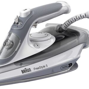 Ferro de Engomar a Vapor TexStyle 5 SI 5078 c/ Base EloxalPlus 2800W FreeGlide 3D (Cinza) - BRAUN
