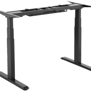 Estrutura Ajustável p/ Mesa de Escritório c/ Duplo Motor e 3 Segmentos (Preto) - PHOENIX