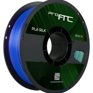 Filamento de Impressão 3D PLA SILK 1,75mm 1Kg (Vermelho Rosa, Verde & Azul Escuro) - ProFTC