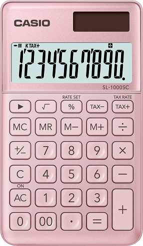 Calculadora de Bolso 10 Digitos (Rosa Claro) - CASIO