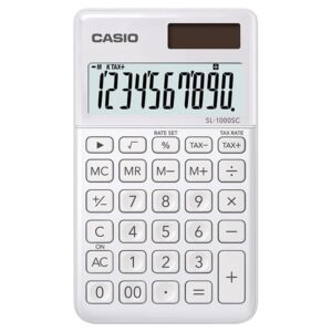 Calculadora de Bolso 10 Digitos (Branco) – CASIO