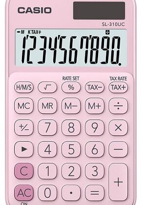 Calculadora de Bolso 10 Digitos (Rosa Claro) - CASIO