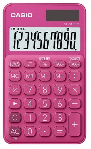 Calculadora de Bolso 10 Digitos (Rosa) - CASIO