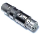 Ficha Adaptadora Canon XLR Macho - Canon XLR F?mea - FONESTAR
