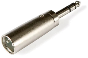 Ficha Adaptadora Jack 6,3mm Macho Stereo - Canon XLR Macho - FONESTAR