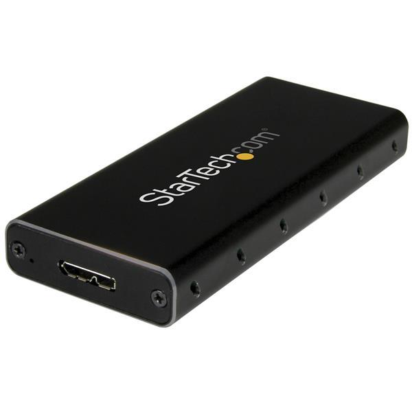Caixa p/ Discos Rígidos SSD M.2 (Preto/Prateado) - STARTECH