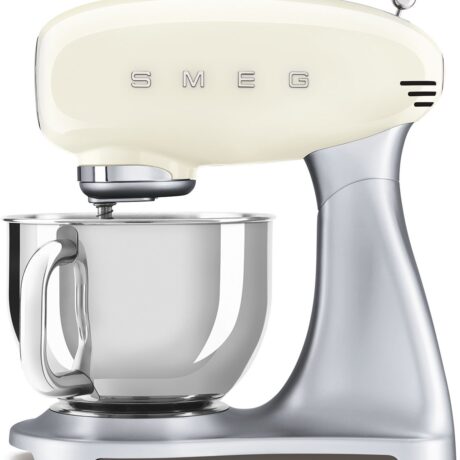 Batedeira 800W c/ Taça 4,8L (Creme/Prateado) - SMEG