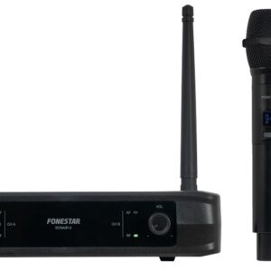 Central 2x Microfones M?o 2 Canais s/ Fios UHF - FONESTAR