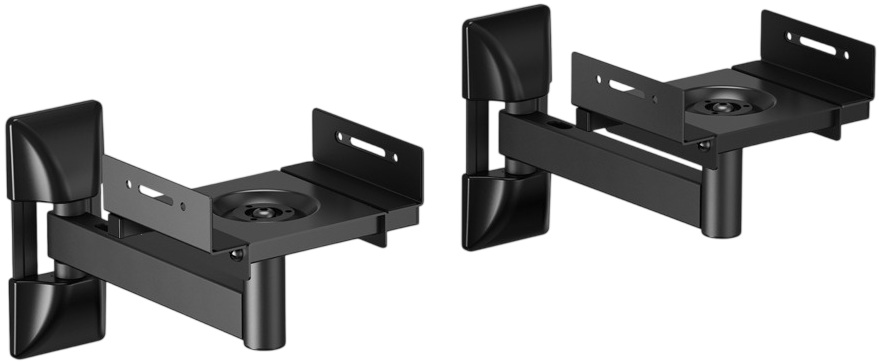 Suporte de Parede Universal Giratório/Inclinável p/ Colunas até 25Kg (Preto) - AISENS