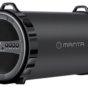 Coluna Bluetooth 2.1 7W USB/SD/FM/AUX/BAT/MIC (Preto) - MANTA