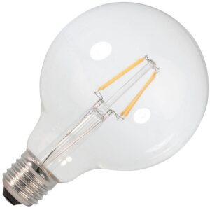 Lampada LED E27 G125 Filamento 220V 8W Branco Q. 3000K 800Lm