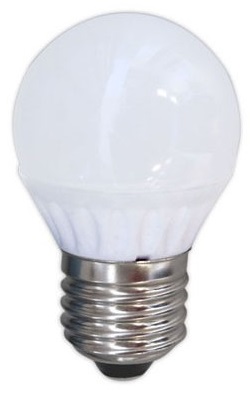 Lampada LED Opalina 220V E27 4W Branco Q. 3000K 360º 340Lm