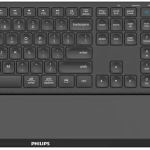 Pack Teclado + Rato Wireless ?tico 6000 Series (Preto) - PHILPS
